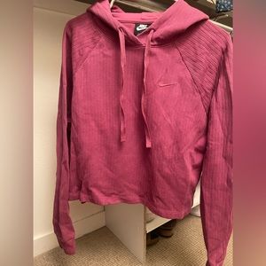 Nike Yoga Ribbed cropped hoodie Size Large